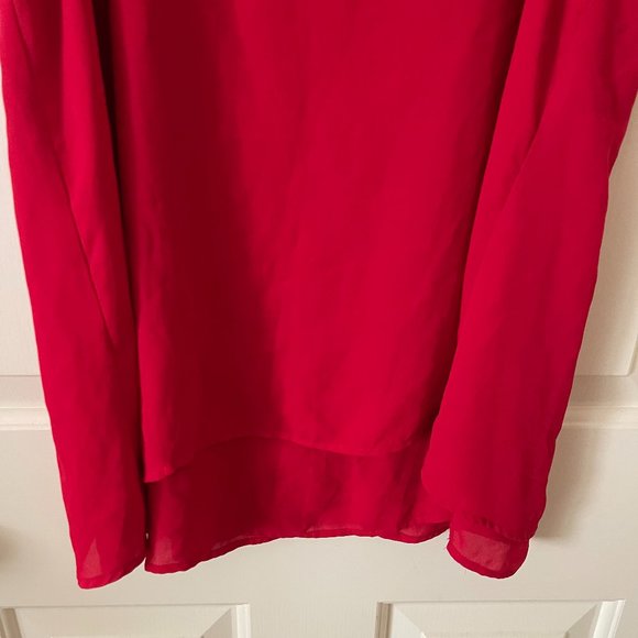 Zac & Rachel Flowy Red Sleeveless Top Size Small - Picture 2 of 4